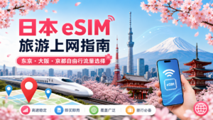 日本 eSIM 旅游上网指南,适合东京大阪京都自由行