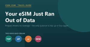 What happens when a travel eSIM runs out of data: the line goes quiet, with no overage charges
