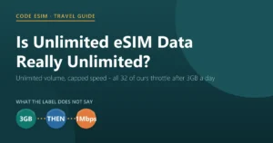 Is unlimited eSIM data really unlimited: every unlimited plan has a daily high-speed cap