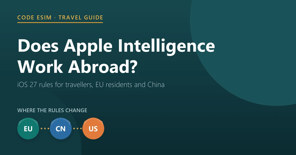 Does Apple Intelligence work abroad? It keeps working when you travel, but Siri AI is not available on iPhone in the EU and iPhones bought in China mainland are excluded
