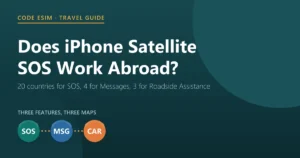 Does iPhone satellite SOS work abroad? Emergency SOS via satellite works in 20 countries, Messages via satellite in 4 and Roadside Assistance via satellite in 3