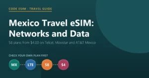 Mexico travel eSIM guide: 58 plans from $4.00, landing on Telcel, Movistar and AT&T Mexico