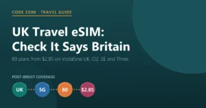 UK travel eSIM guide: 80 plans from $2.85, landing on Vodafone UK, O2, EE and Three