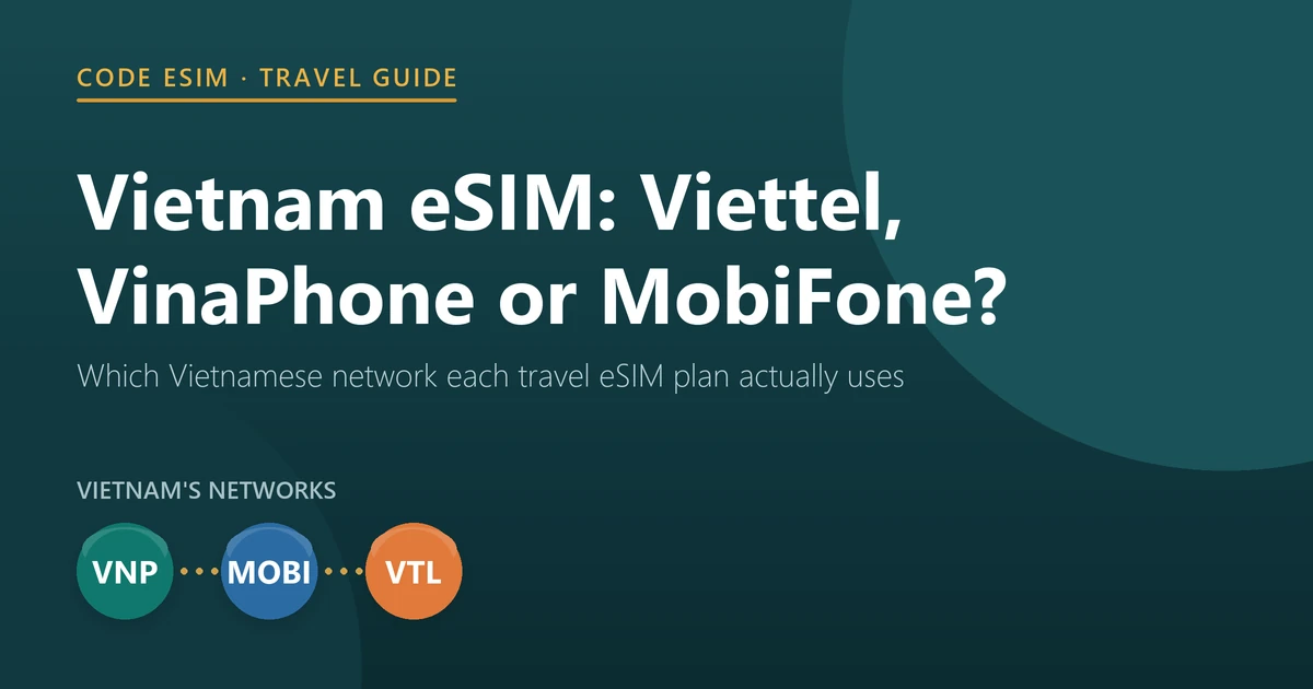 Vietnam eSIM networks: Viettel, VinaPhone and MobiFone, and which travel eSIM plans connect to each